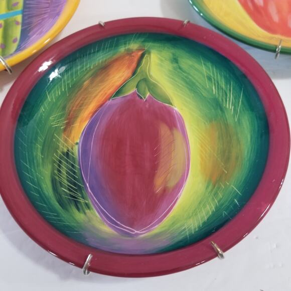 222 Fifth Farmers Market Jane Davies plates - Picture 3 of 8